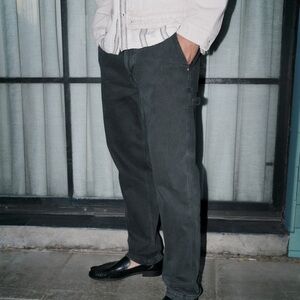 Abercrombie & Fitch Vintage Denim Athletic Loose Workwear Jean •W31 L30 In Black